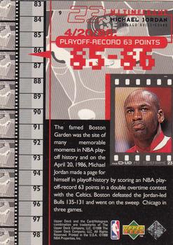 1998 Upper Deck Michael Jordan Living Legend #9 Michael Jordan Back