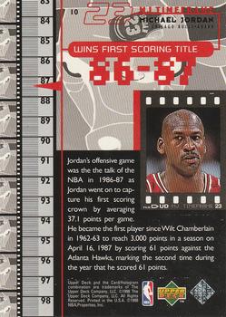 1998 Upper Deck Michael Jordan Living Legend #10 Michael Jordan Back