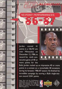 1998 Upper Deck Michael Jordan Living Legend #12 Michael Jordan Back