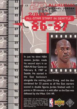 1998 Upper Deck Michael Jordan Living Legend #13 Michael Jordan Back