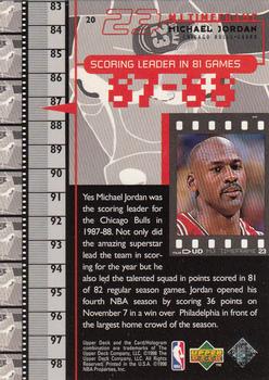 1998 Upper Deck Michael Jordan Living Legend #20 Michael Jordan Back
