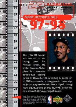 1998 Upper Deck Michael Jordan Living Legend #118 Michael Jordan Back