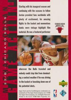 1998 Upper Deck Michael Jordan Living Legend - Game Action Red #G5 Michael Jordan Back