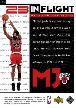 1998 Upper Deck Michael Jordan Living Legend - In-Flight #IF2 Michael Jordan Back