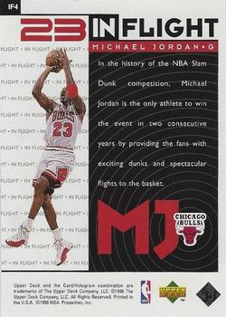 1998 Upper Deck Michael Jordan Living Legend - In-Flight #IF4 Michael Jordan Back