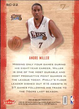 2007-08 Fleer Hot Prospects - Supreme Court #SC-22 Andre Miller Back
