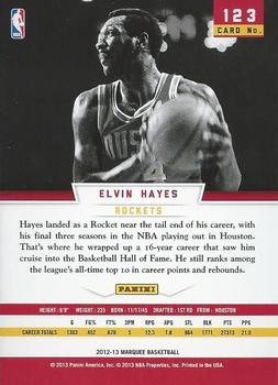 2012-13 Panini Marquee #123 Elvin Hayes Back