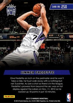 2012-13 Panini Marquee #250 Jimmer Fredette Back