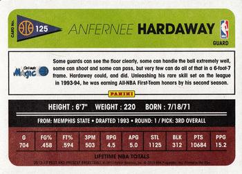 2012-13 Panini Past & Present #125 Anfernee Hardaway Back