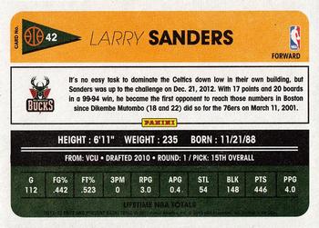 2012-13 Panini Past & Present #42 Larry Sanders Back