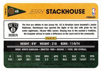 2012-13 Panini Past & Present #49 Jerry Stackhouse Back