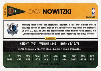 2012-13 Panini Past & Present #7 Dirk Nowitzki Back