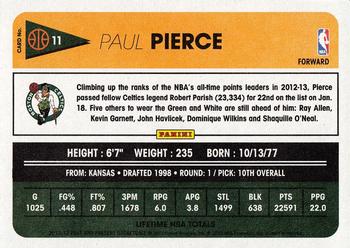 2012-13 Panini Past & Present #11 Paul Pierce Back