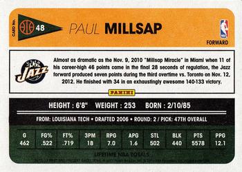 2012-13 Panini Past & Present #48 Paul Millsap Back