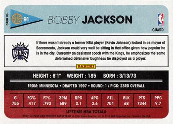 2012-13 Panini Past & Present #91 Bobby Jackson Back