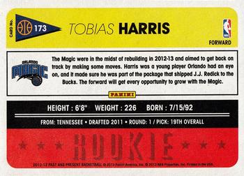 2012-13 Panini Past & Present #173 Tobias Harris Back