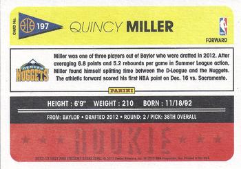 2012-13 Panini Past & Present #197 Quincy Miller Back