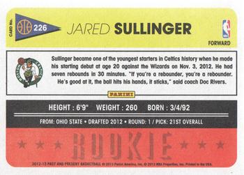 2012-13 Panini Past & Present #226 Jared Sullinger Back
