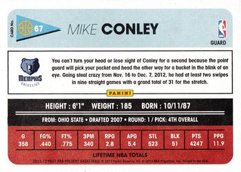 2012-13 Panini Past & Present #67 Mike Conley Back