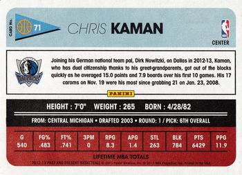 2012-13 Panini Past & Present #71 Chris Kaman Back