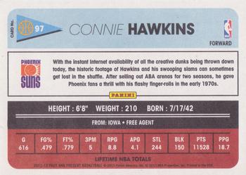 2012-13 Panini Past & Present #97 Connie Hawkins Back