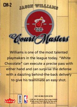 2007-08 Ultra - Court Masters #CM-2 Jason Williams Back