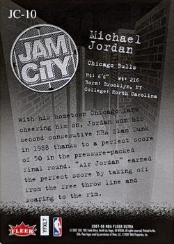 2007-08 Ultra - Jam City #JC-10 Michael Jordan Back