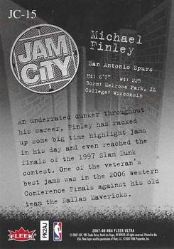 2007-08 Ultra - Jam City #JC-15 Michael Finley Back