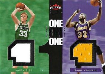 2007-08 Ultra - One on One Jersey #OO-ML Magic Johnson / Larry Bird Front