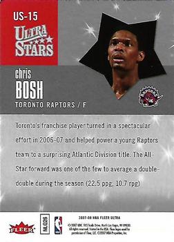2007-08 Ultra - Ultra Stars #US-15 Chris Bosh Back