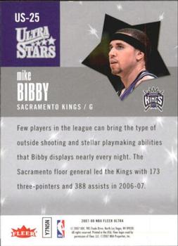 2007-08 Ultra - Ultra Stars #US-25 Mike Bibby Back