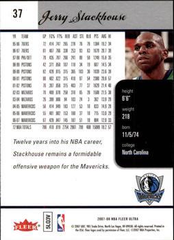 2007-08 Ultra - Retail #37 Jerry Stackhouse Back