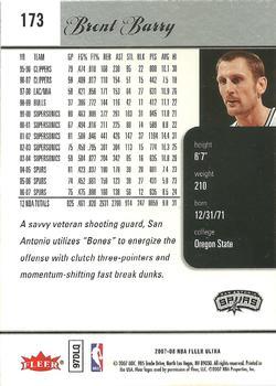 2007-08 Ultra - Retail #173 Brent Barry Back
