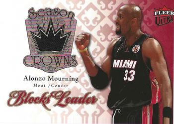 2007-08 Ultra - Season Crowns Memorabilia #SC-7 Alonzo Mourning Front