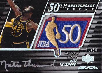 2007-08 UD Black - 50th Anniversary Autographs #50AU-NT Nate Thurmond Front