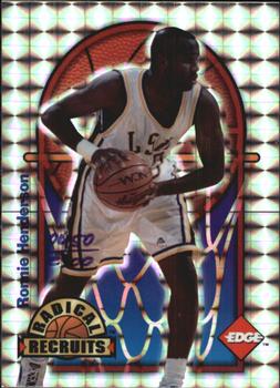 1996 Collector's Edge Rookie Rage - Radical Recruits Holofoil #19 Ronnie Henderson Front