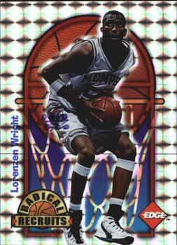 1996 Collector's Edge Rookie Rage - Radical Recruits Holofoil #24 Lorenzen Wright Front