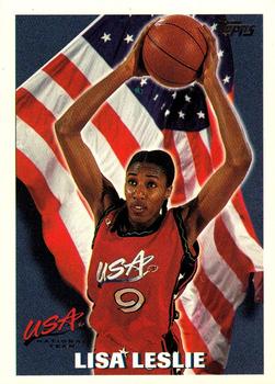 1996 Topps USA Women's National Team #4 Lisa Leslie Front