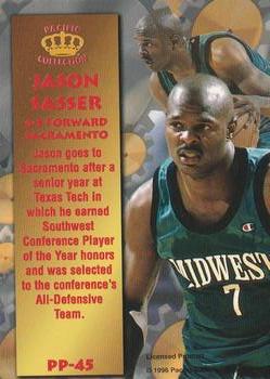 1996 Pacific Power #PP-45 Jason Sasser Back