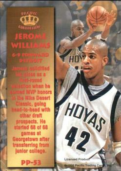 1996 Pacific Power #PP-53 Jerome Williams Back