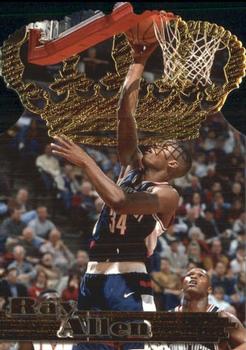 1996 Pacific Power - Gold Crown Die Cuts #GC-2 Ray Allen Front