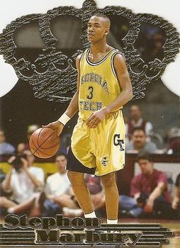 1996 Pacific Power - Gold Crown Die Cuts #GC-9 Stephon Marbury Front