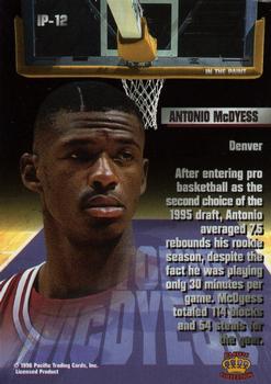 1996 Pacific Power - In The Paint #IP-12 Antonio McDyess Back
