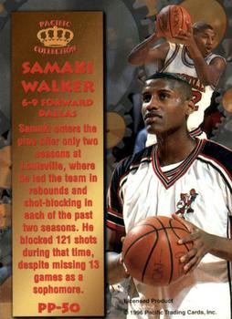 1996 Pacific Power - Platinum #PP-50 Samaki Walker Back