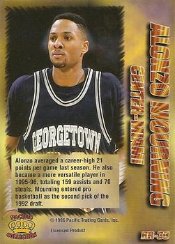 1996 Pacific Power - Regents of Roundball #RR-33 Alonzo Mourning Back