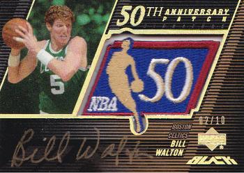 2007-08 UD Black - 50th Anniversary Autographs Gold #50AU-BW Bill Walton Front