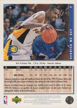 1994-95 Collector's Choice French #9 Derrick McKey Back