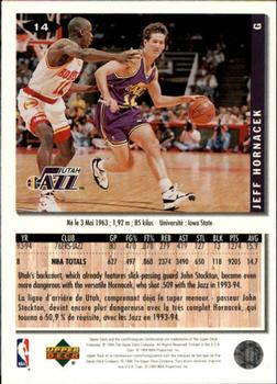 1994-95 Collector's Choice French #14 Jeff Hornacek Back