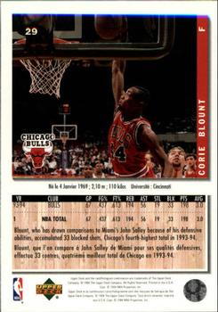 1994-95 Collector's Choice French #29 Corie Blount Back