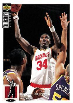 1994-95 Collector's Choice French #34 Hakeem Olajuwon Front